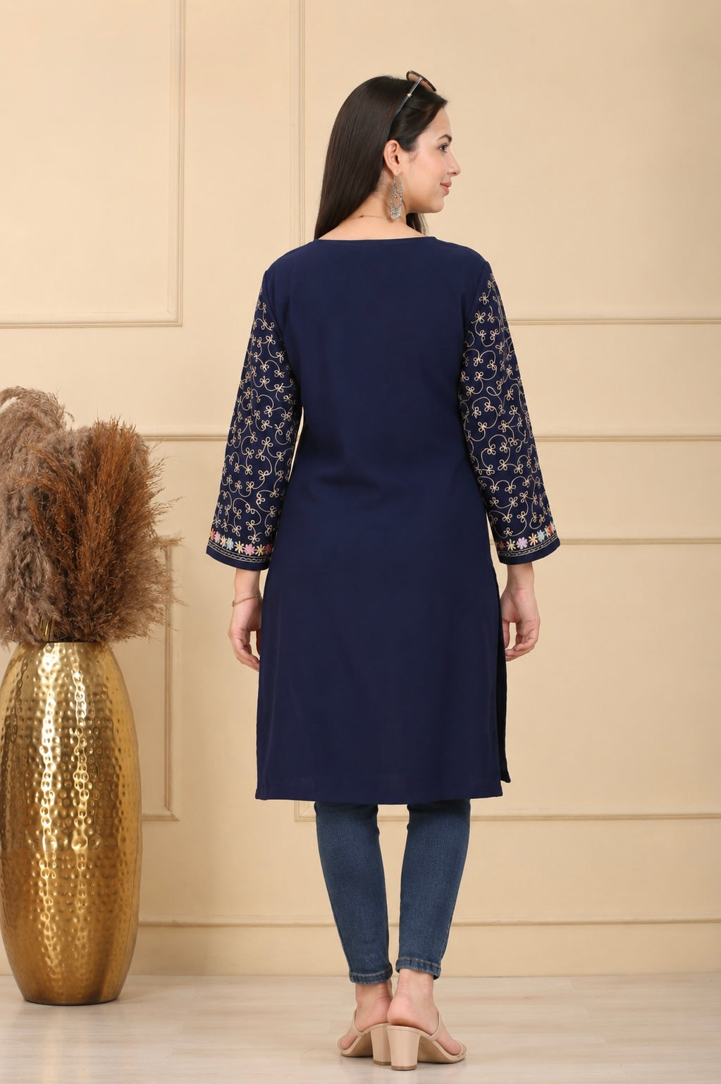 Woolen Embroidery Kurti