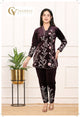 Velvet Embroidery Cordset