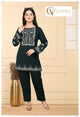 Velvet Embroidery Cordset