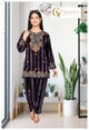 Velvet Embroidery Cordset