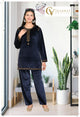 velvet Embroidery  Cordset