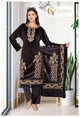 Velvet Embroidery 3Pc Suit