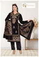 Velvet Embroidery 3Pc Suit
